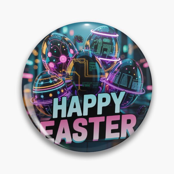 Item preview, Happy Easter Eggs - Cyberpunk Theme designed and sold by OnixDesign.