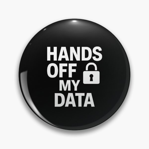 Item preview, Hands Off My Data – Digital Privacy Protest Statement Design designed and sold by astersgraphics.