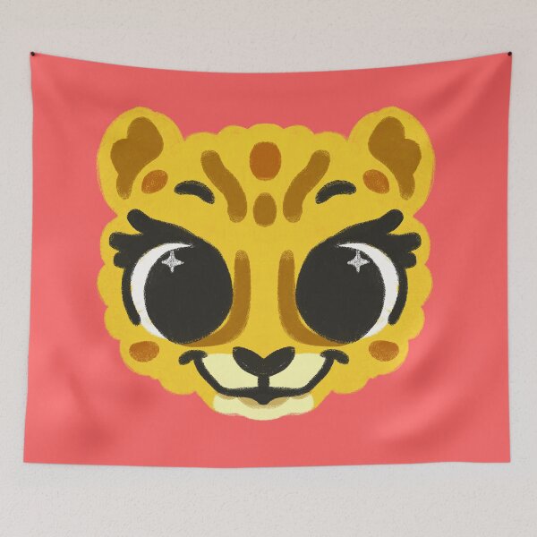 Item preview, Cute Kawaii Cheetah designed and sold by LeapsAndTumbles.