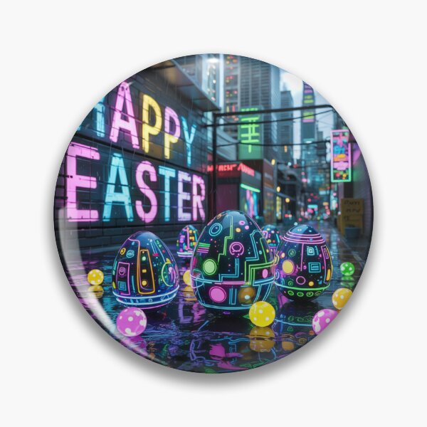 Item preview, Happy Easter Eggs - Cyberpunk Theme designed and sold by OnixDesign.