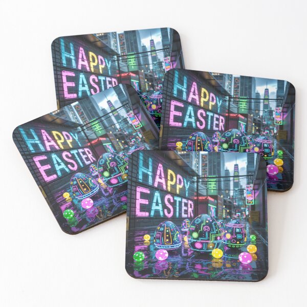 Item preview, Happy Easter Eggs - Cyberpunk Theme designed and sold by OnixDesign.