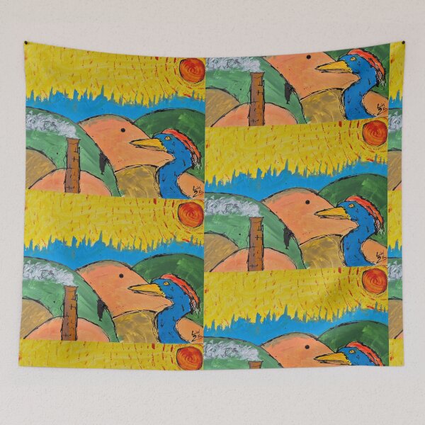 Artikelvorschau, Blaureiher-Landschaft entworfen und verkauft von LookWoolly.
