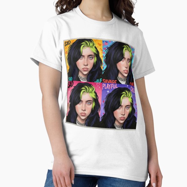 Item preview, Moods of Billie Eilish inspired Pop Art Dresses, Kiss April Easter T-Shirts  designed and sold by Abstractadorn.