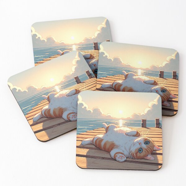 Item preview, Dockside Daydreams: A Lazy Cat's Afternoon Dreams designed and sold by nikkolaus.