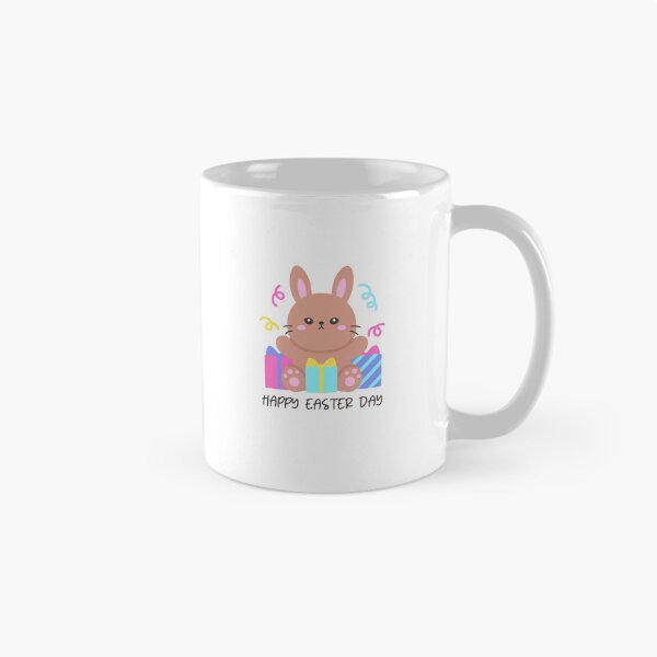 Item preview, Happy Easter Day Bunny with Gifts – Festive Spring Sticker designed and sold by BubiStudio.