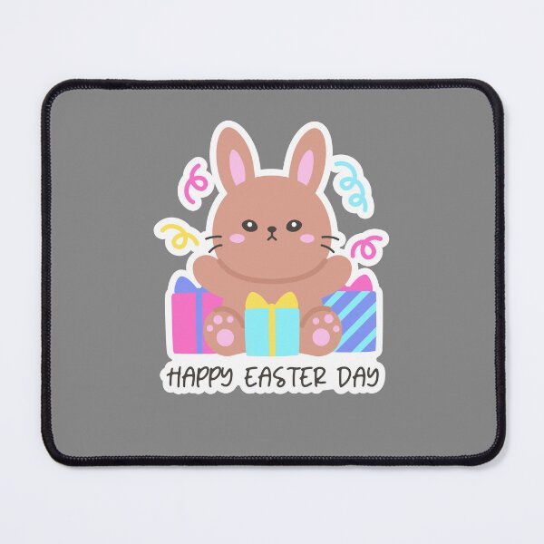 Item preview, Happy Easter Day Bunny with Gifts – Festive Spring Sticker designed and sold by BubiStudio.