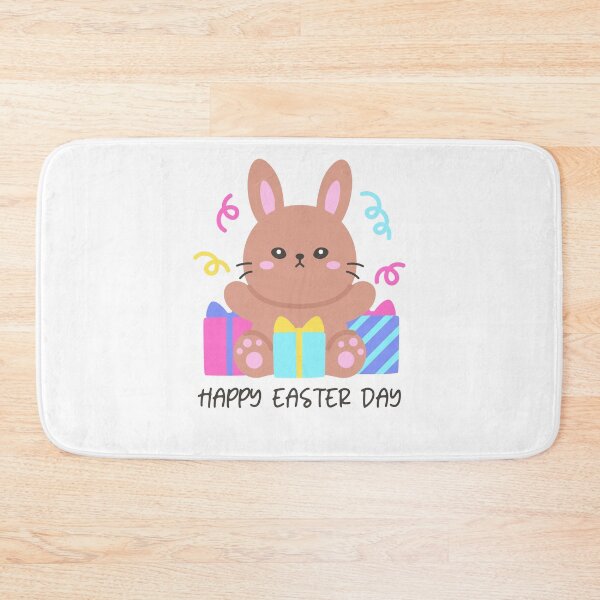 Item preview, Happy Easter Day Bunny with Gifts – Festive Spring Sticker designed and sold by BubiStudio.