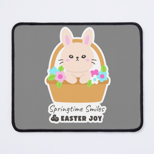 Item preview, Bunny in Floral Basket – Springtime Easter Joy Sticker designed and sold by BubiStudio.