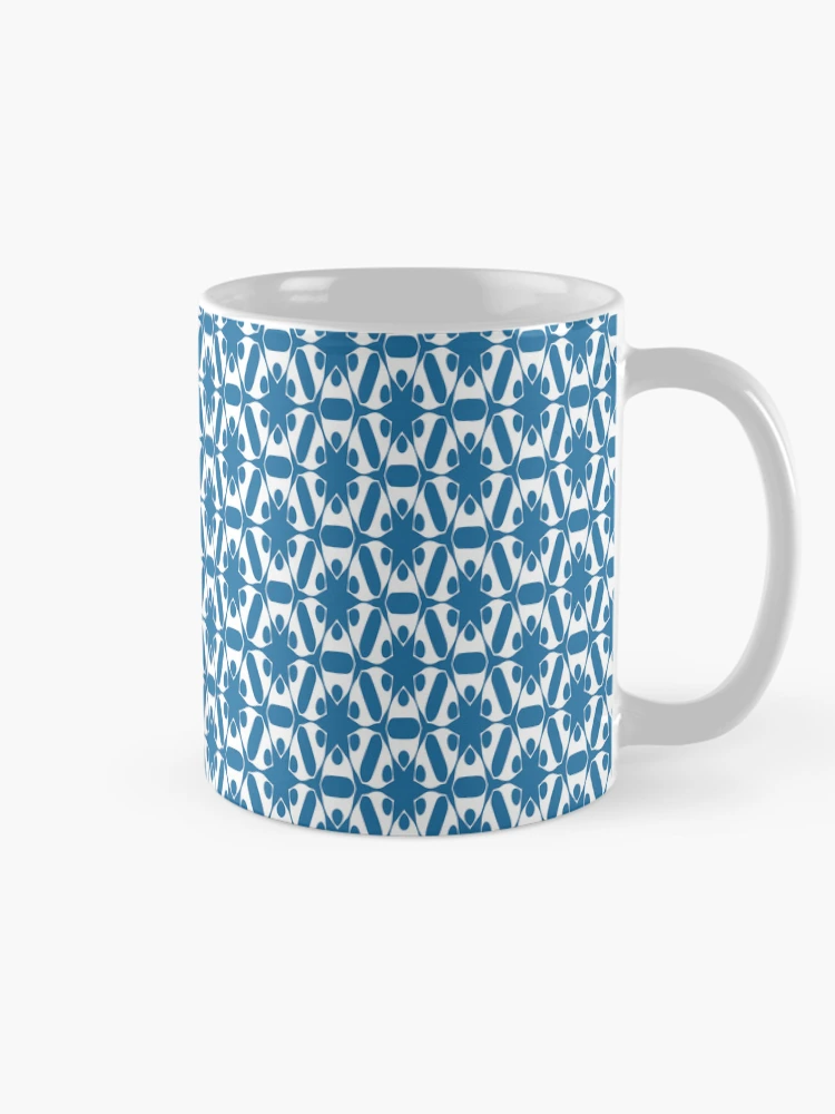 Thumbnail 3 of 6, Coffee Mug, Abstract Interlocking Shapes Pattern designed and sold by Patternfluent.