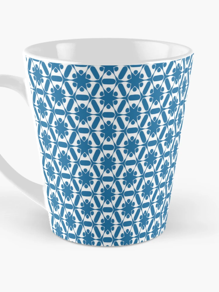 Thumbnail 3 of 4, Coffee Mug, Abstract Interlocking Shapes Pattern designed and sold by Patternfluent.