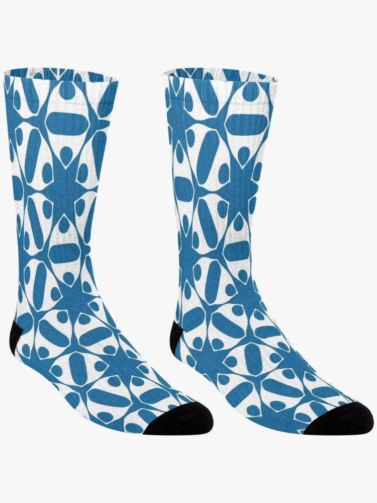 Thumbnail 3 of 5, Socks, Abstract Interlocking Shapes Pattern designed and sold by Patternfluent.