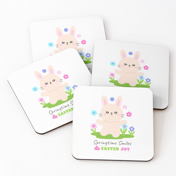 Item preview, Cute Bunny with Flowers – Springtime Smiles & Easter Joy Sticker designed and sold by BubiStudio.