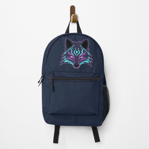 Item preview, Neon Spirit Wolf – Glitch Guardian designed and sold by STEAM & DREAM.