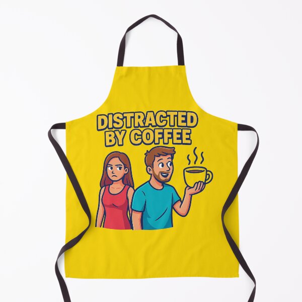 Item preview, Distracted by Coffee Meme – Funny Coffee Lover Design designed and sold by Bratak.