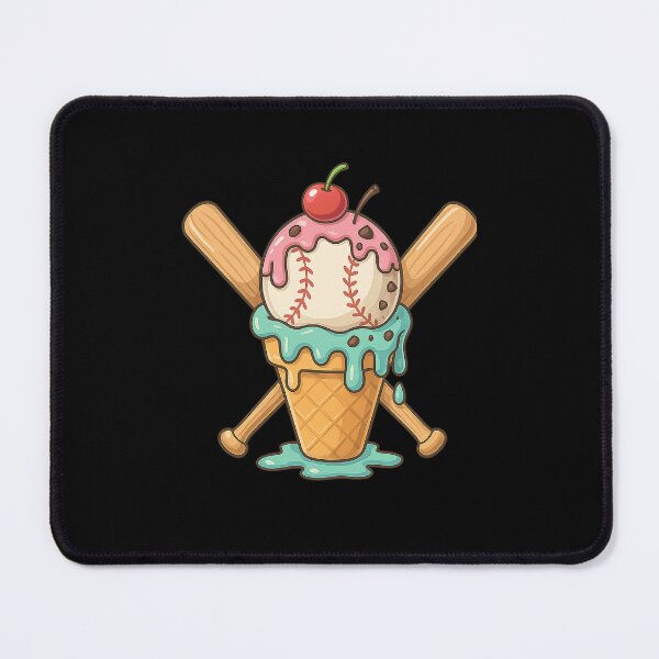 Item preview, Melting Ice Cream Baseball Shirt Summer Sports Drip Tee for Kids designed and sold by diyoor.