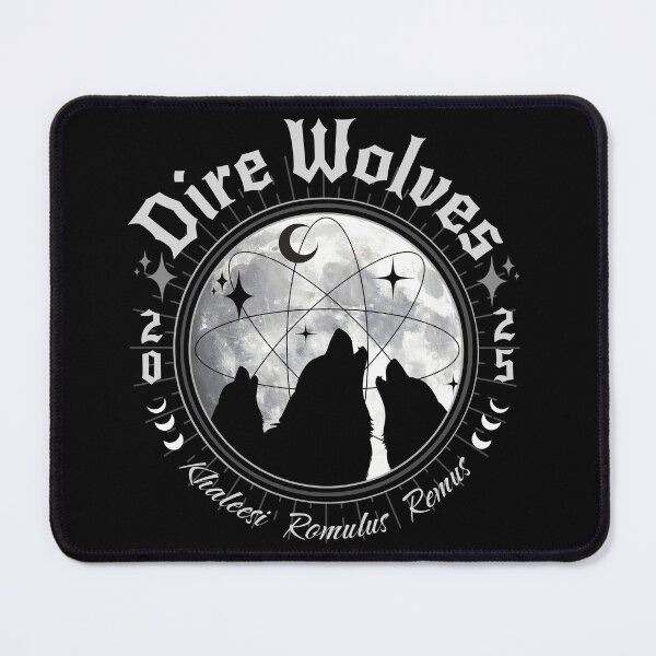 Item preview, Dire Wolf Pack Howling Wolves At Full Moon Phases Remus Romulus designed and sold by 3rd Eye Perceptions.