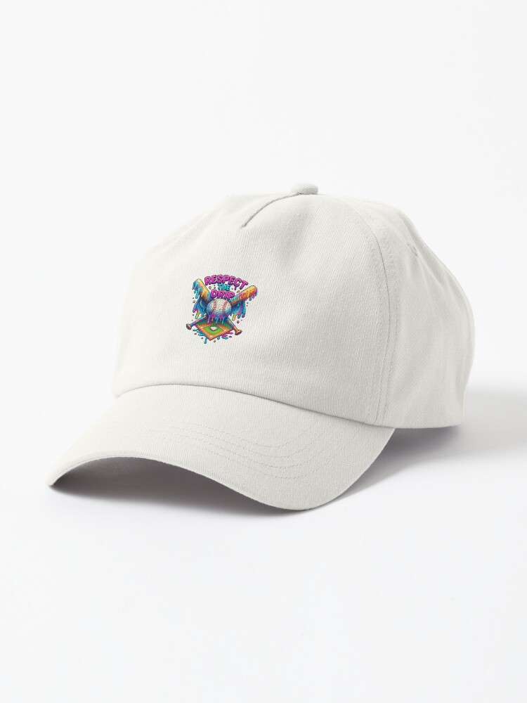 Imagen 1 de 7, Gorra con la obra Respeta el goteo del béisbol Home Plate con chispas Drip, diseñada y vendida por diyoor.
