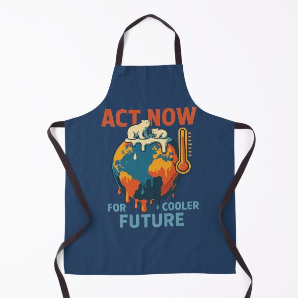 Item preview, Act Now for a Cooler Future - Melting Earth Climate Crisis Poster designed and sold by Bratak.