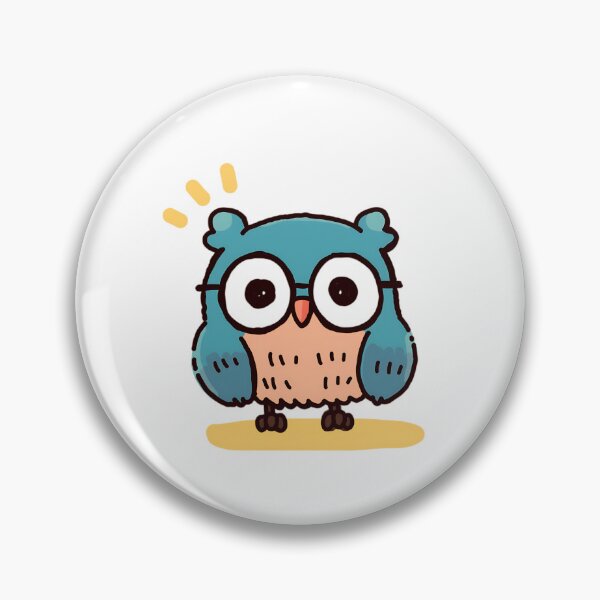Item preview,  Kawaii Owl wearing glasses designed and sold by Elinotes.