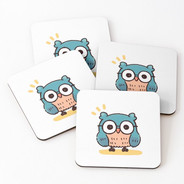 Item preview,  Kawaii Owl wearing glasses designed and sold by Elinotes.