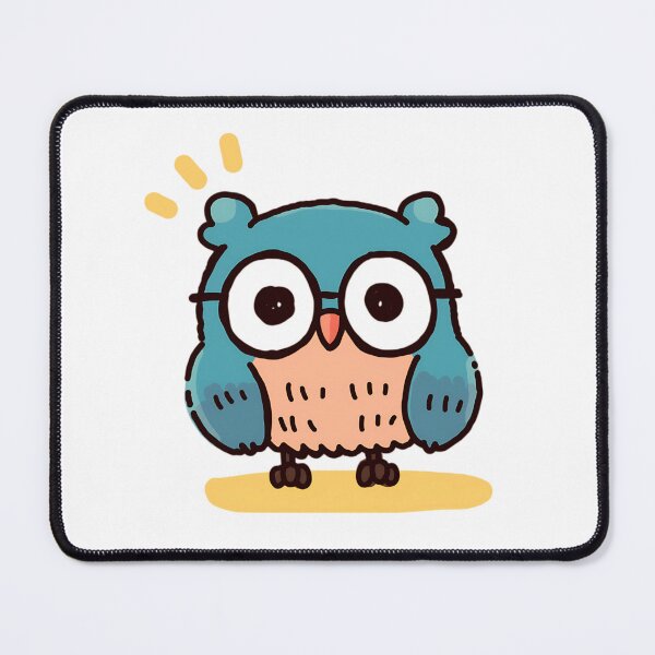 Item preview, Kawaii Owl wearing glasses designed and sold by Elinotes.