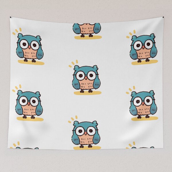 Item preview,  Kawaii Owl wearing glasses designed and sold by Elinotes.