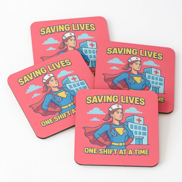 Item preview, Nurse Superhero – Saving Lives One Shift at a Time designed and sold by Bratak.
