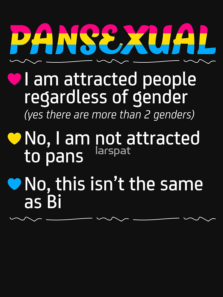 Pansexual I Am Attracted To People Regardless Of Gender Funny