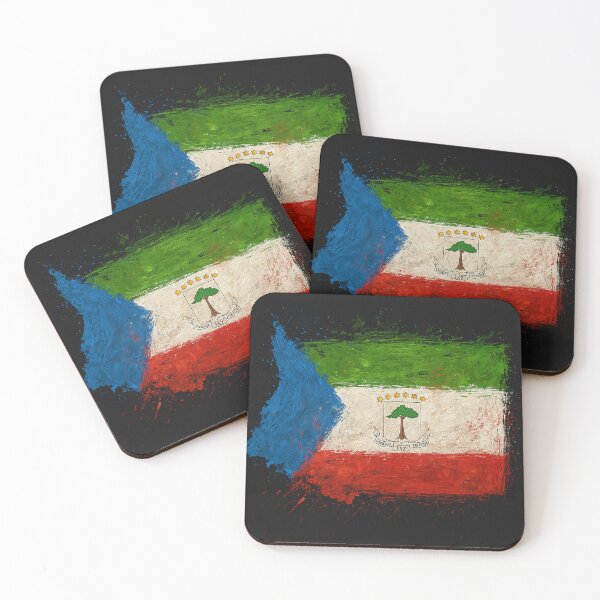 Item preview, Painted Equatorial Guinea flag designed and sold by ilakz.