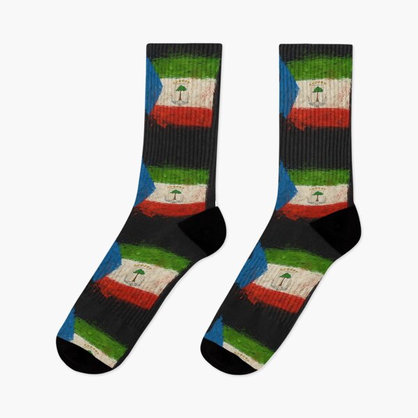 Item preview, Painted Equatorial Guinea flag designed and sold by ilakz.