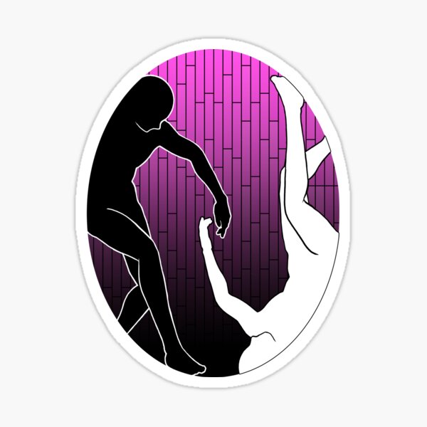 The Contrasting Lovers Sticker