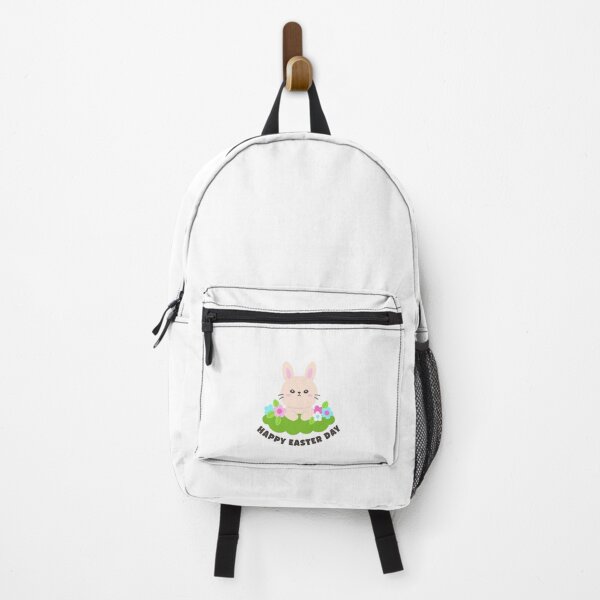 Item preview, Happy Easter Day Bunny Sticker – Cute Pastel Flower Design designed and sold by BubiStudio.