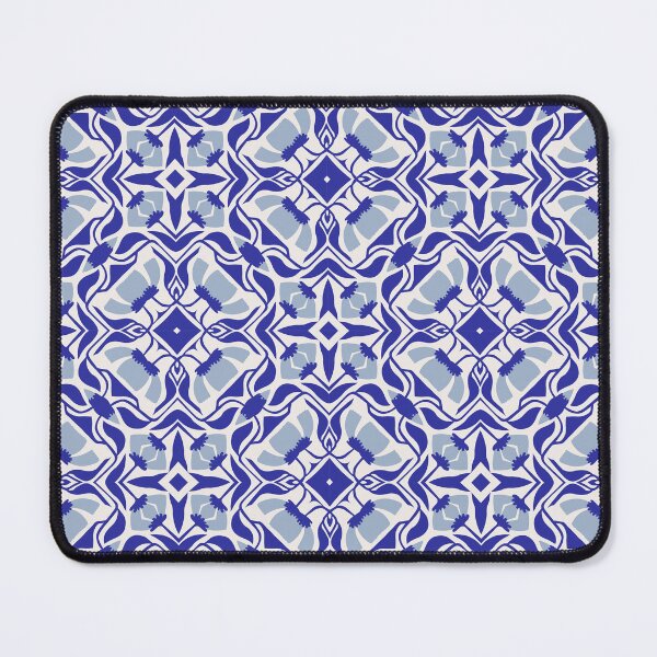 Item preview, Patrón de azulejos azul mediterráneo designed and sold by Patternfluent.