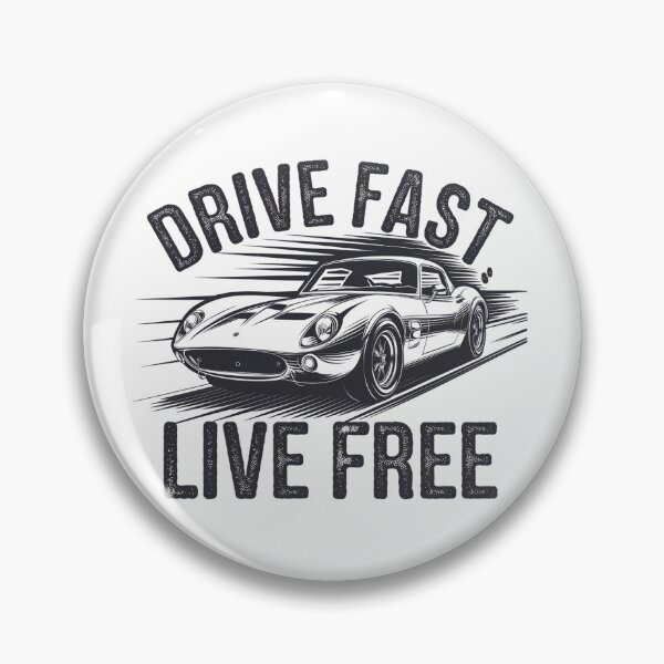 Item preview, Drive Fast Live Free Retro Sports Car designed and sold by Taans-Creation.