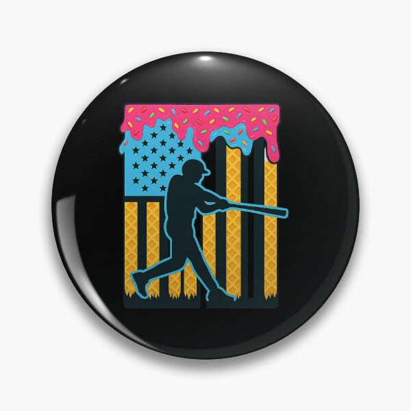 Item preview, Baseball Drip Bat Boys Ice Cream American Flag 4th Of July designed and sold by facegm.