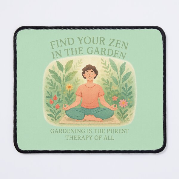 Aperçu de l'œuvre Find Your Zen in the Garden – Mindful Gardening Design créée et vendue par Bratak.
