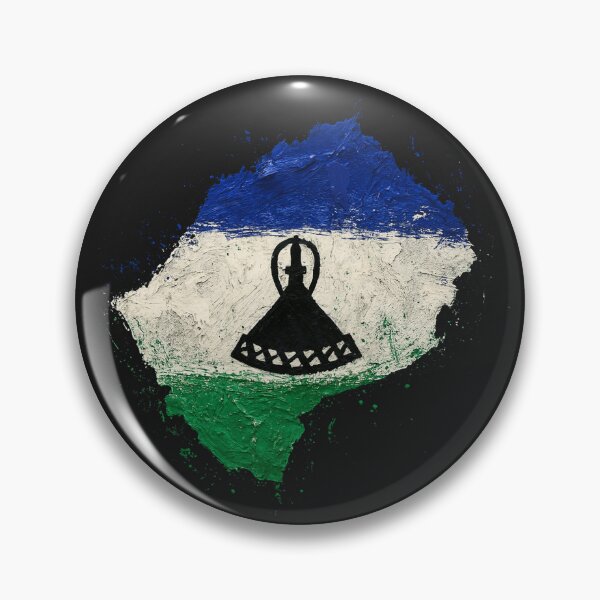 Item preview, Painted Lesotho flag designed and sold by ilakz.