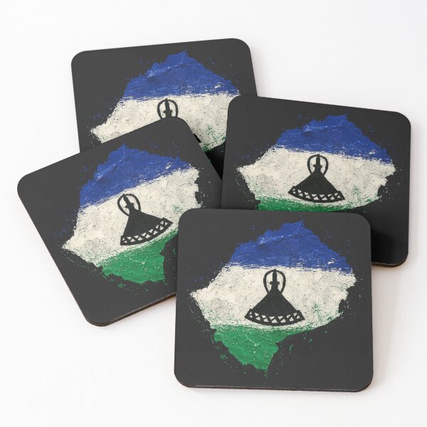 Item preview, Painted Lesotho flag designed and sold by ilakz.