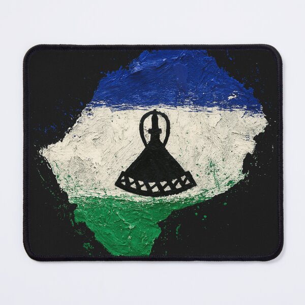 Item preview, Painted Lesotho flag designed and sold by ilakz.