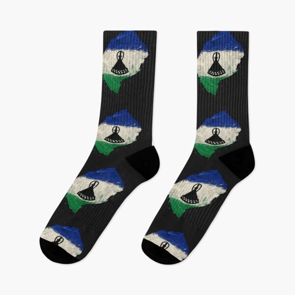 Item preview, Painted Lesotho flag designed and sold by ilakz.