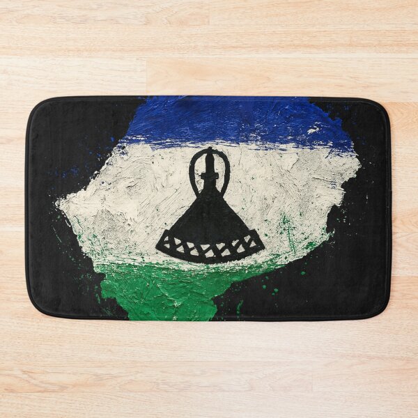 Item preview, Painted Lesotho flag designed and sold by ilakz.