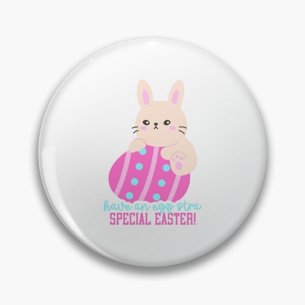 Item preview, Eggstra Special Easter Bunny Hugging Pink Egg – Cute Easter Sticker designed and sold by BubiStudio.