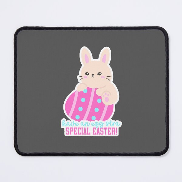 Item preview, Eggstra Special Easter Bunny Hugging Pink Egg – Cute Easter Sticker designed and sold by BubiStudio.