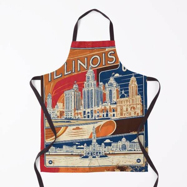 Item preview, Illinois 1950s USA Vintage Retro Tourism designed and sold by TravelersGems.