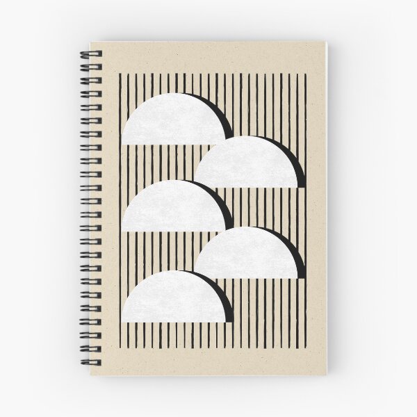 Item preview, Halfmoon B&W Stripes - Abstract  designed and sold by moonlightprint.