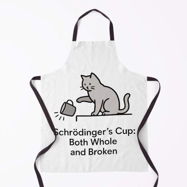 Item preview, Schrödinger's Cup Grey Cat Tee Funny Physics Pun Minimalist Schrödinger's Cat designed and sold by InkMarks.