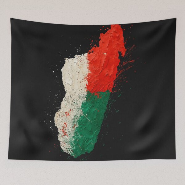 Item preview, Painted Madagascar flag designed and sold by ilakz.