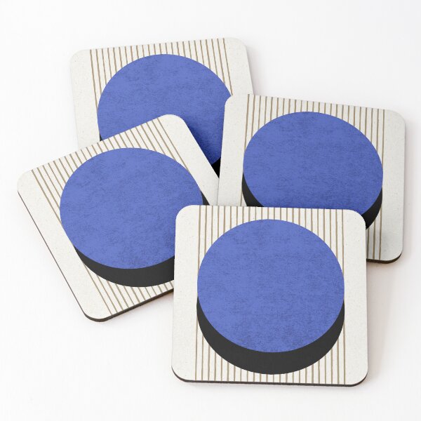 Item preview, Circle B&W Stripes - Abstract - Blue Navy designed and sold by moonlightprint.