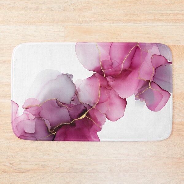 Item preview, Alcohol ink artwork rich shades of pink, burgundy, and gold accents. designed and sold by VanGalt.
