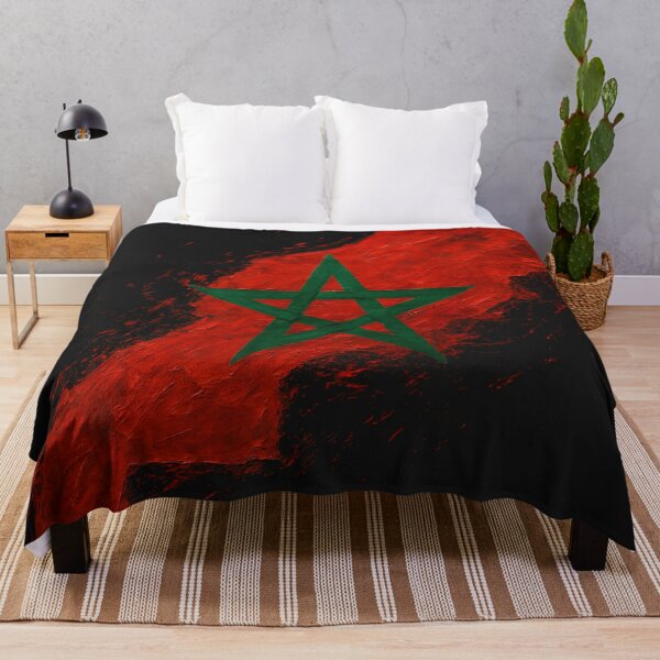 Item preview, Painted Moroccan flag designed and sold by ilakz.